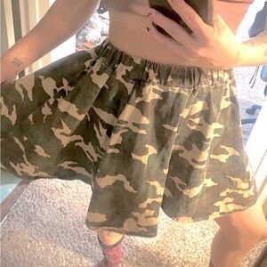 Adorable Camouflage flared A line skater skirt